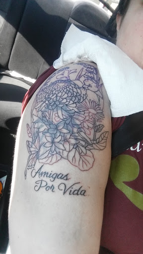 Explore traditional knee tattoo ideas, creative tattoo ideas in Three Rivers, available at Portfolio Ink, LLC