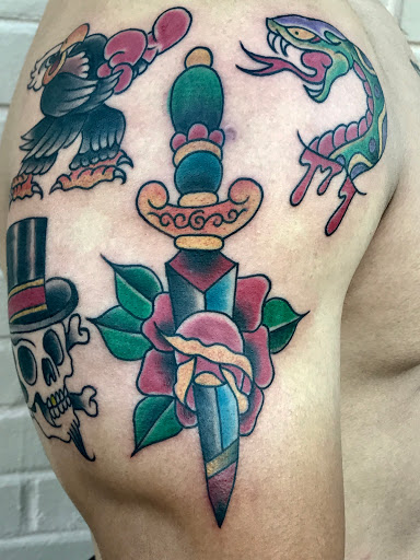 Explore hand and finger tattoo ideas, creative tattoo ideas in Modesto, available at Inkwell Tattoo