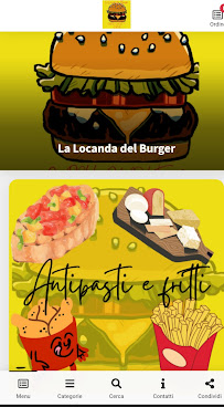 Carte du La Locanda del burger truck à Locanda Colonna