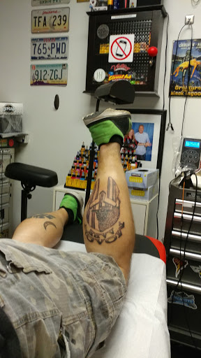 Explore drumming tattoo ideas, creative tattoo ideas in Summerville, available at Mystic Tiki Tattoo Studio & Gallery