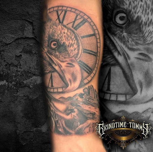 Explore brass knuckle tattoo ideas, creative tattoo ideas in Anaheim, available at Grind Time Tattoo Studio