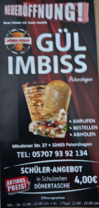Gül Imbiss à Petershagen menu