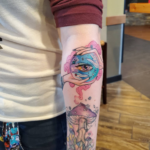 Explore neck tattoos for men ideas, creative tattoo ideas in Albuquerque, available at Relic Tattoo Co.