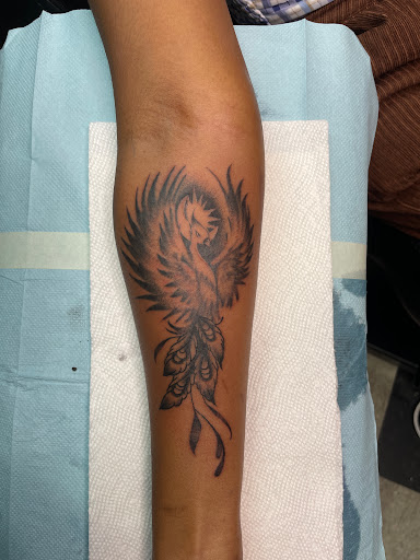 Explore booty tattoo ideas, creative tattoo ideas in Fremont, available at The Dogfather Tattoo Company