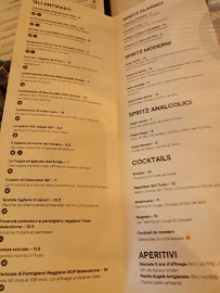 Restaurant italien Les Quatre Gourmets à Annecy (le menu)