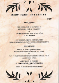 Menu / carte de Restaurant La Belle Mer Cancale à Cancale