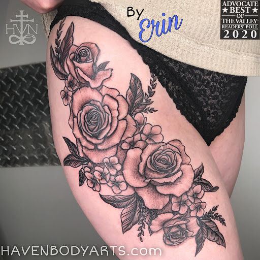 Explore rodeo tattoo ideas, creative tattoo ideas in Northampton, available at Haven Body Arts Piercing & Tattoo