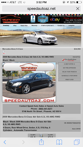 Used Car Dealer «Speed Auto Sales & Leasing», reviews and photos, 5746 N 7th St, Phoenix, AZ 85014, USA