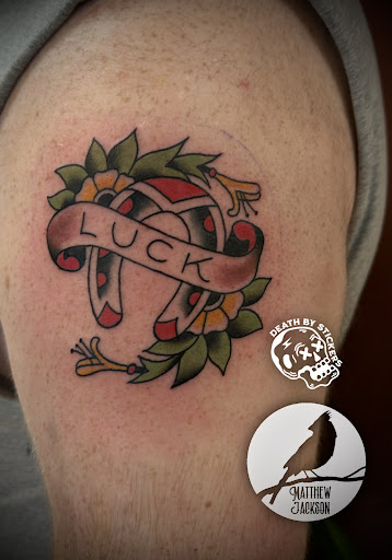 Explore dice tattoo ideas, creative tattoo ideas in Nashville, available at RedBird Tattoo