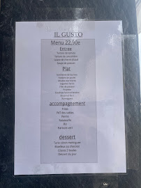 Menu / carte de Il gusto restaurant pizzeria traiteur sur place a emporter à Le Grau-du-Roi