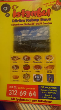 İstanbul Döner Kebab Haus Striesen à Dresden menu
