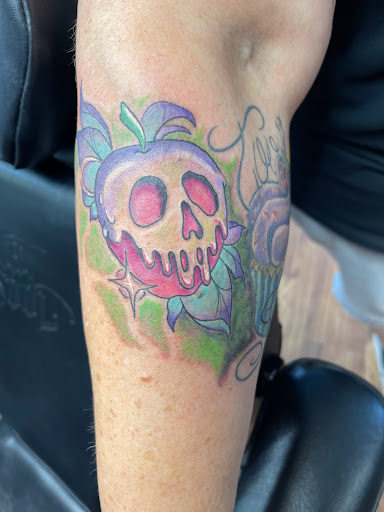 Explore red tattoo cover up ideas, creative tattoo ideas in Butler, available at Kryptic Skin Tattoo