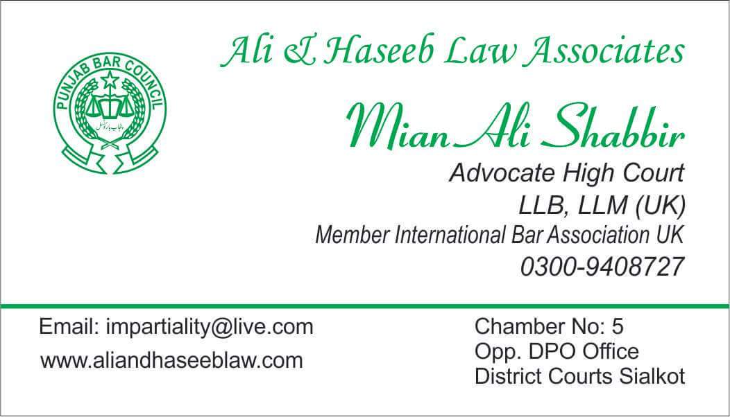 Ali & Haseeb Law Associates