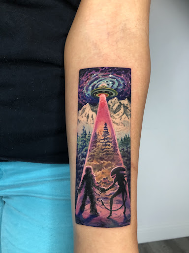 Explore tattoo ideas inner bicep, creative tattoo ideas in Culver City, available at Art Collector Tattoo