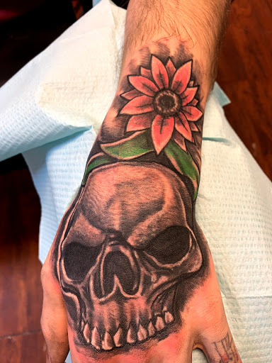 Explore husband name tattoo ideas, creative tattoo ideas in Seymour, available at American Gypsy Tattoo Corp.