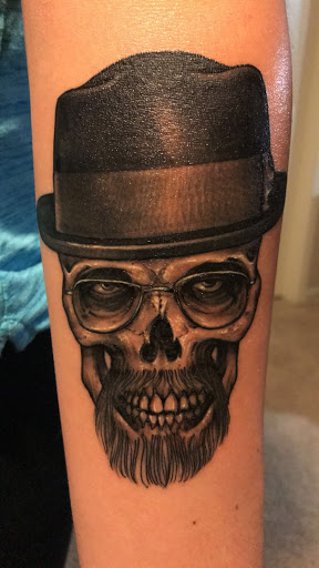 Explore red ink tattoo ideas, creative tattoo ideas in Augusta, available at Allegiance Ink Tattoo