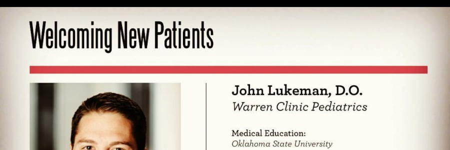 Dr. John Lukeman, Warren Clinic Pediatrics
