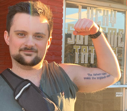 Explore spongebob tattoo ideas, creative tattoo ideas in Oregon City, available at Lucky Supreme Tattoo