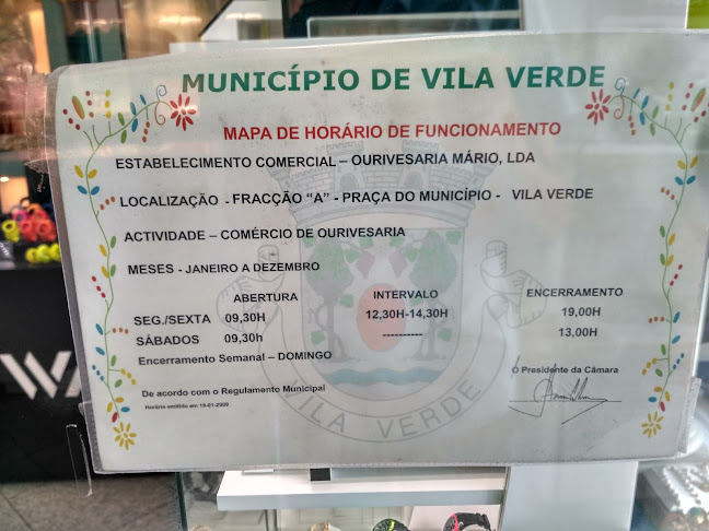 Avaliações doOurivesaria Mario, Lda. em Vila Verde - Loja