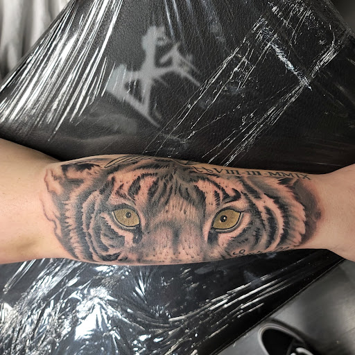 Explore death star tattoo ideas, creative tattoo ideas in Livonia, available at Integrity Tattoo Company