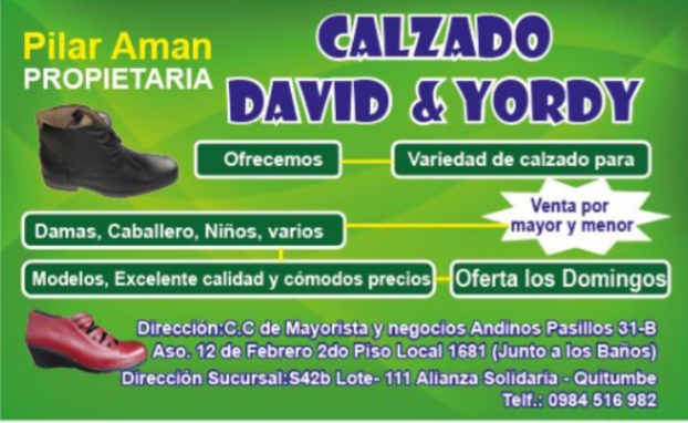 CALZADO DAVID Y YORDY - Quito