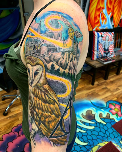 Explore tattoos ideas arm, creative tattoo ideas in Peoria, available at Big Top Tat2