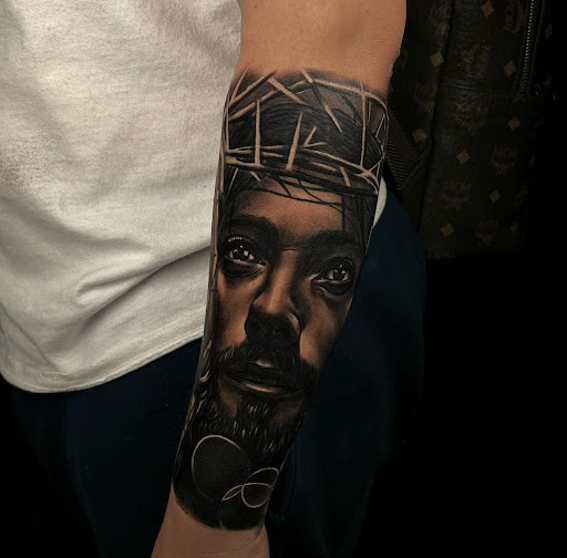 Explore christian tattoo ideas for females, creative tattoo ideas in Las Vegas, available at Skin Design Tattoo Las Vegas Caesars Palace