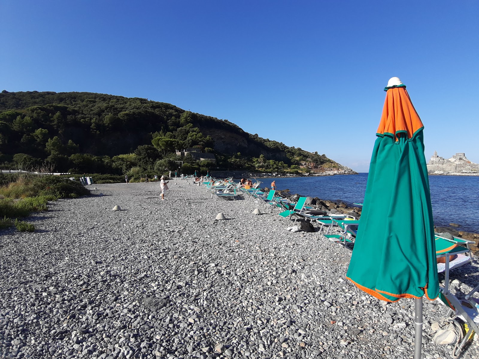 Foto van Gabbiano Spiaggia met blauw water oppervlakte