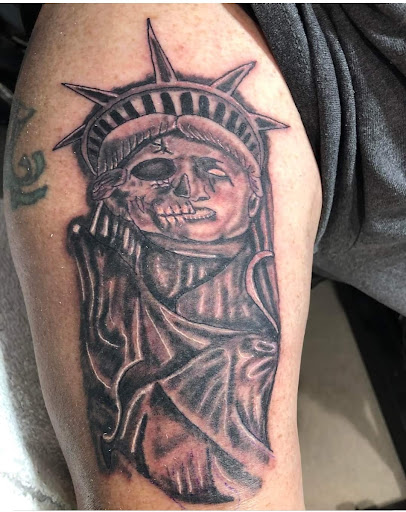 Explore bite me tattoo ideas, creative tattoo ideas in Jasper, available at Addictive Ink tattoo and piercing studio