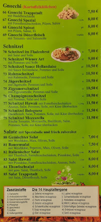 Carte du Star Pizza & Döner à Trappstadt