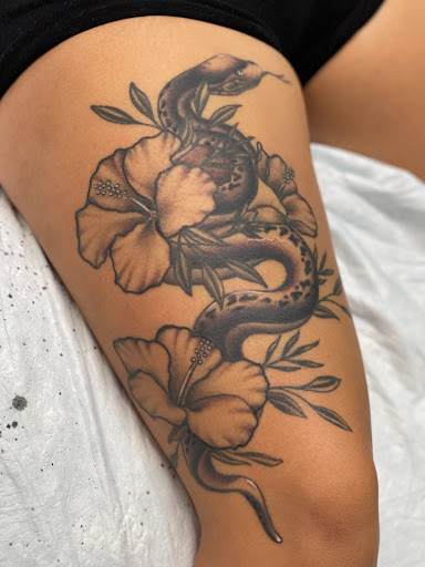 Explore betty boop tattoo ideas, creative tattoo ideas in Sacramento, available at 13 MAG TATTOO