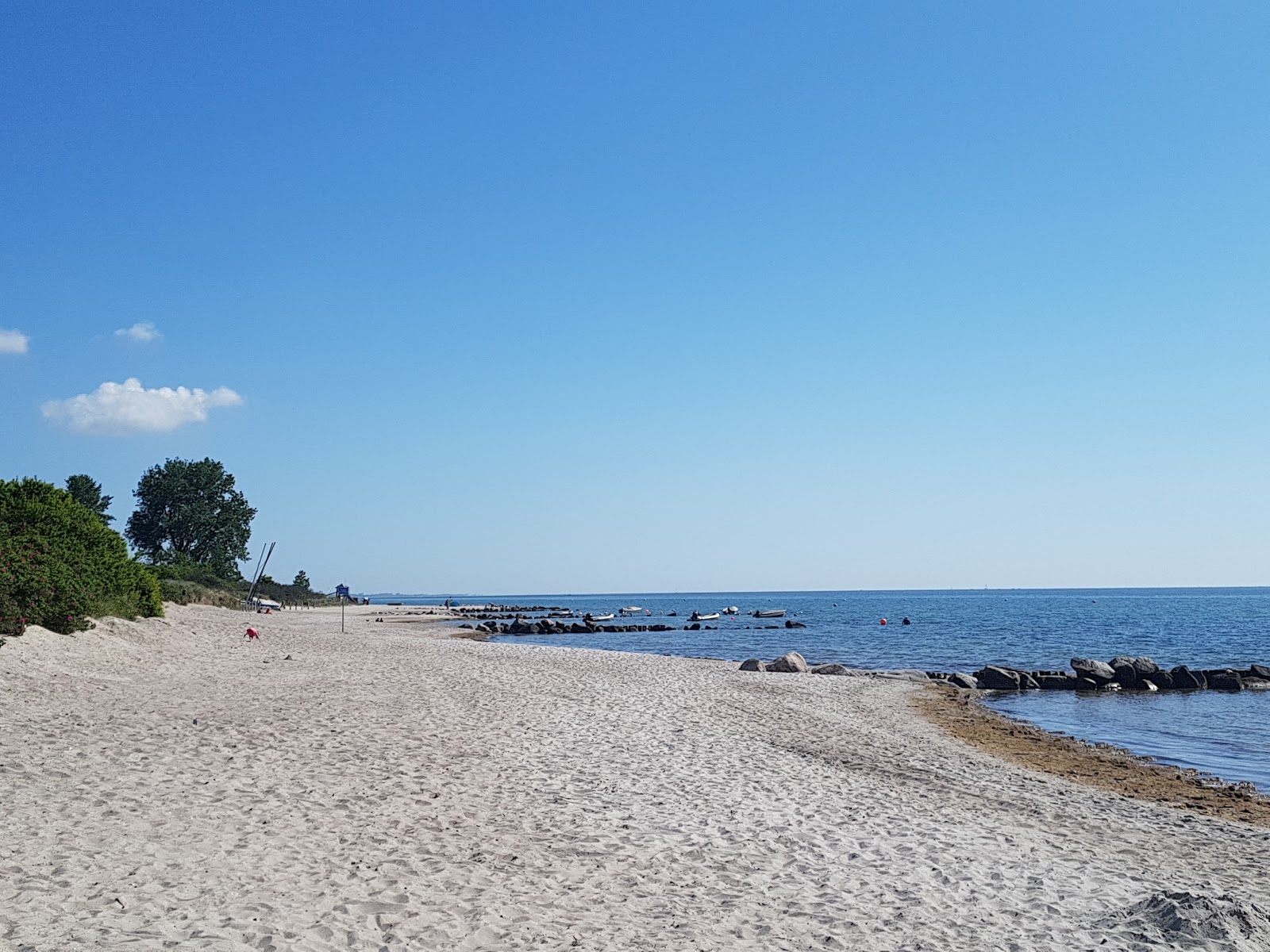 布利斯多夫海滩的照片 带有明亮的沙子表面