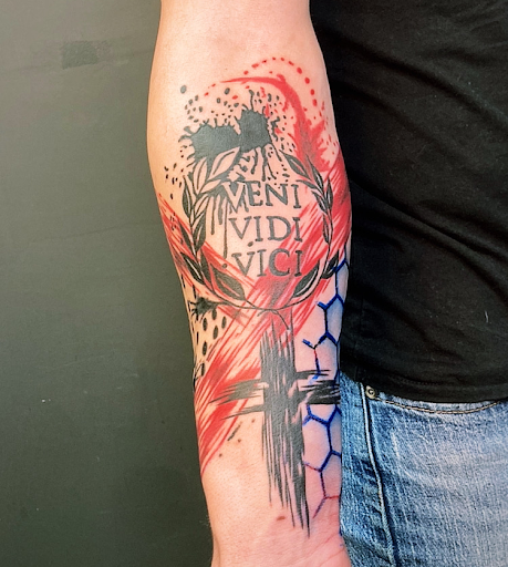 Explore irish cross tattoo ideas, creative tattoo ideas in Cadillac, available at Limitless Ink Tattoo Studio