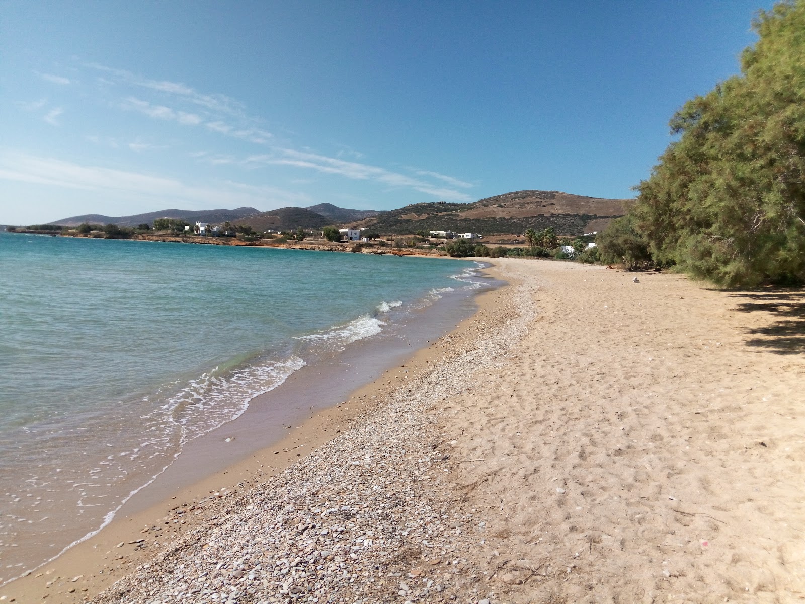 Panagia beach'in fotoğrafı açık yeşil su yüzey ile