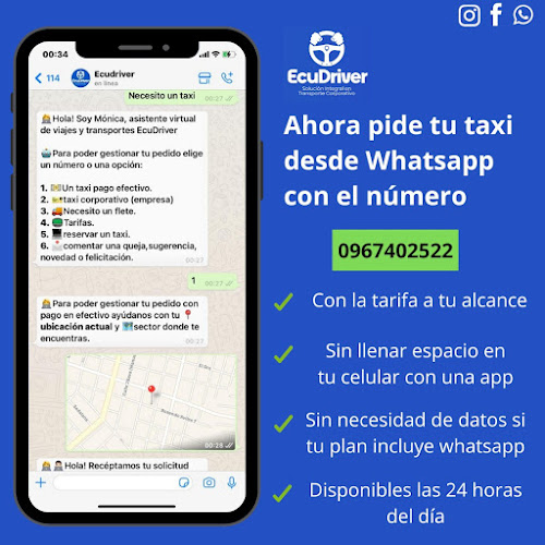 Opiniones de WhatsappTaxi en Guayaquil - Servicio de taxis