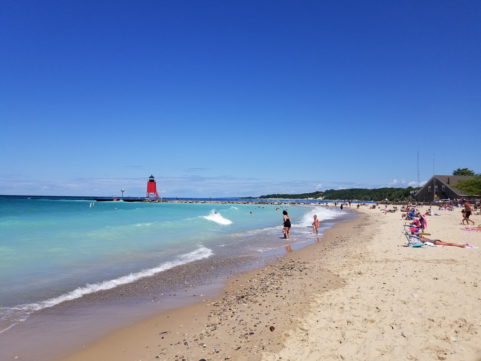 Foto de Michigan Beach Park com areia bege superfície