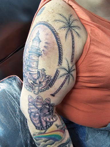 Explore chicago skyline tattoo ideas, creative tattoo ideas in Shallotte, available at Ocean Isle Ink & Piercing