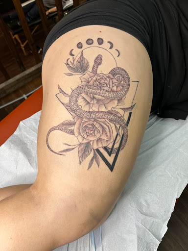 Explore eagle feather tattoo ideas, creative tattoo ideas in Vancouver, available at Sacred Yeti Tattoos