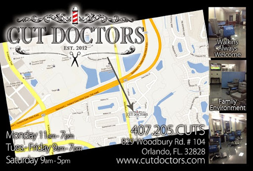 Barber Shop «Cut Doctors | Barbershop | East Orlando», reviews and photos, 829 Woodbury Road, Orlando, FL 32828, USA