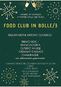 Carte du Food Club Cafè à Modena