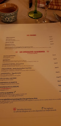 Restaurant La Couronne à Scherwiller menu