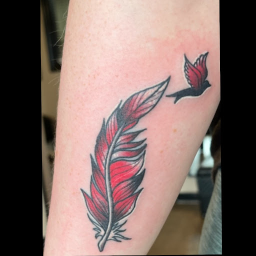 Explore wife tattoo ideas for husband, creative tattoo ideas in Copperas Cove, available at Black Moon Tattoo Company