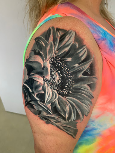 Explore father time tattoo ideas, creative tattoo ideas in Dayton, available at Aisle 9 Tattoo