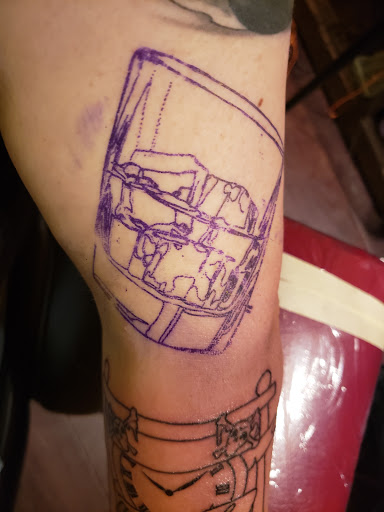 Explore inner elbow tattoo ideas, creative tattoo ideas in Toledo, available at Brass Monkey Tattoo Co