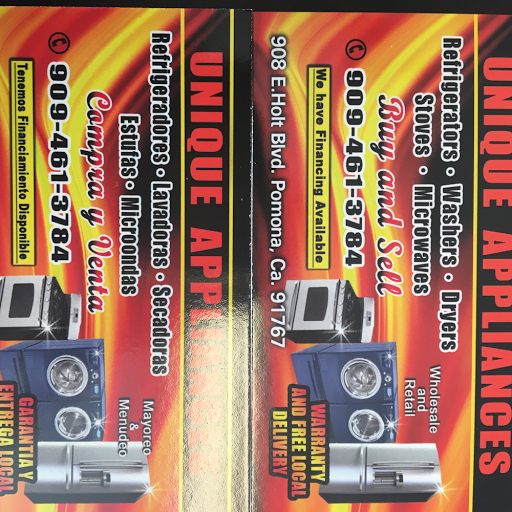 Appliance Store «Unique Appliances», reviews and photos, 908 E Holt Ave, Pomona, CA 91767, USA