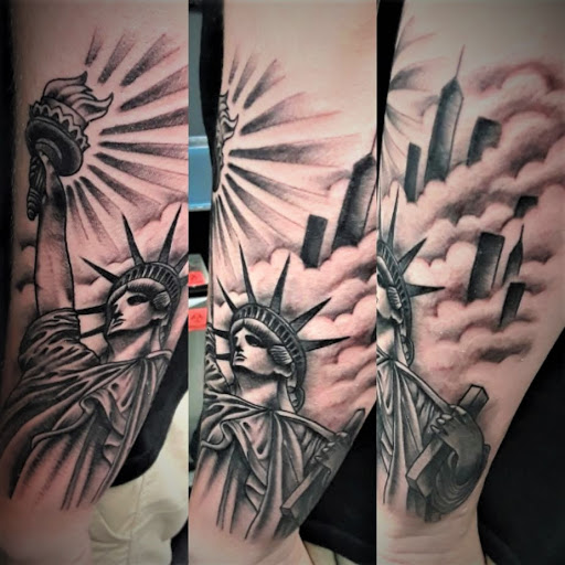 Explore pink ribbon tattoo ideas, creative tattoo ideas in Arlington, available at The Chosen One Ink