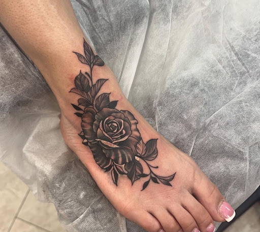 Explore ocean sleeve tattoo ideas, creative tattoo ideas in New Baltimore, available at petra tattoo