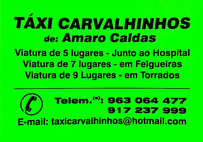 Avaliações doTáxis Carvalhinhos, Lda em Albufeira - Táxi