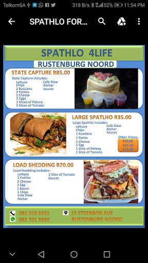 Rustenburg Noord Takeaway Foods