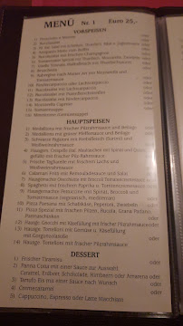 Menu / carte de Pompei à Usingen